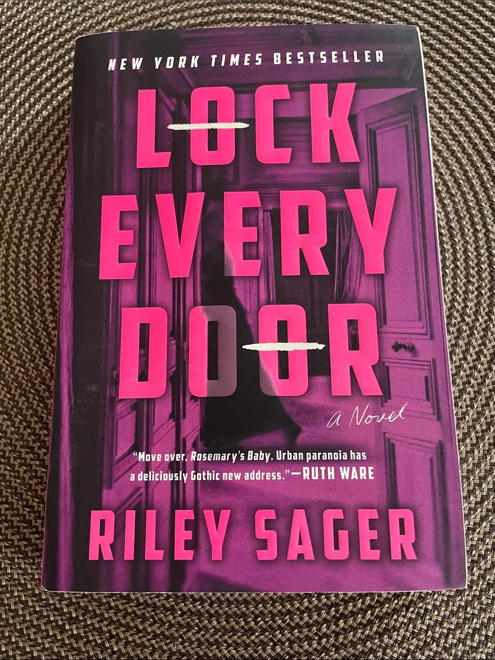 Lock Every Door by Riley Sager - Pink & Purple Hardcover Novel